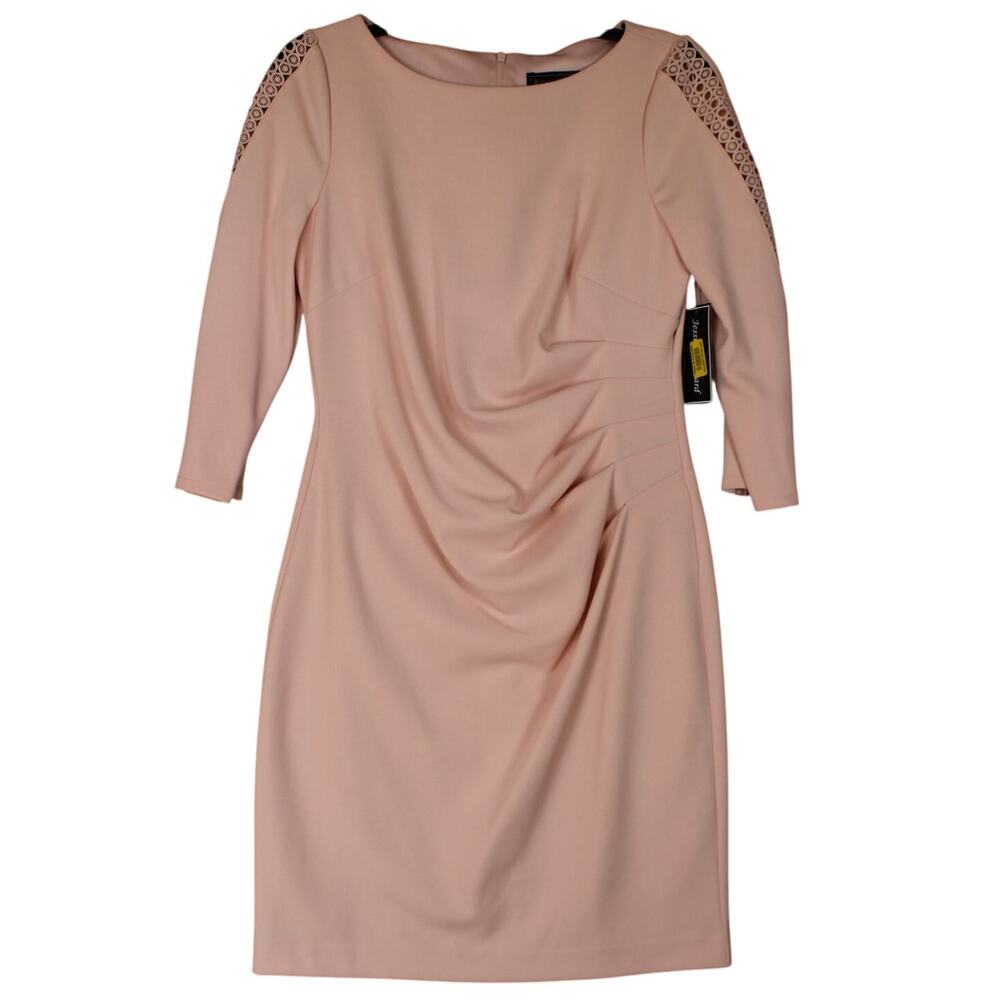 Jessica Howard Women's Pink Size 8 Knee Length Dress 3/4 Sleeve NWT